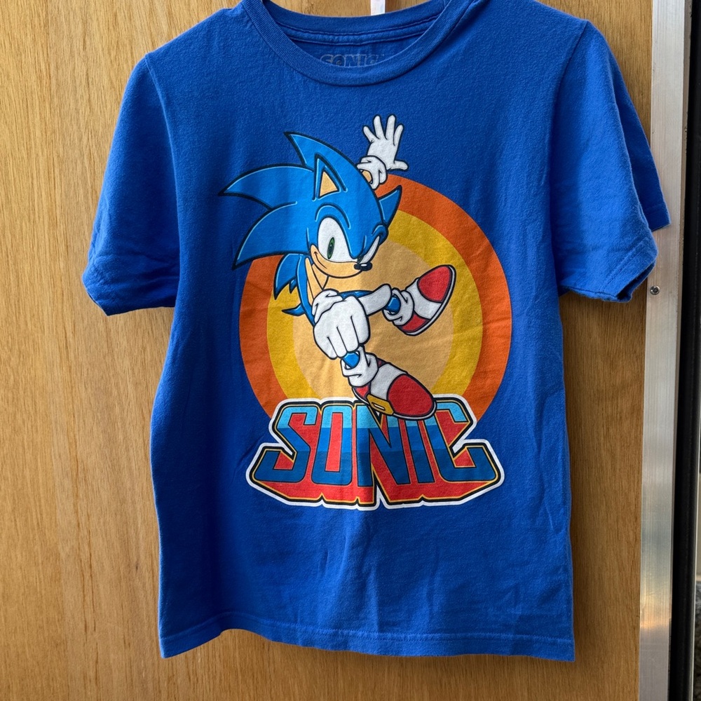Sonic the Hedgehog Blue Graphic Kids Tee